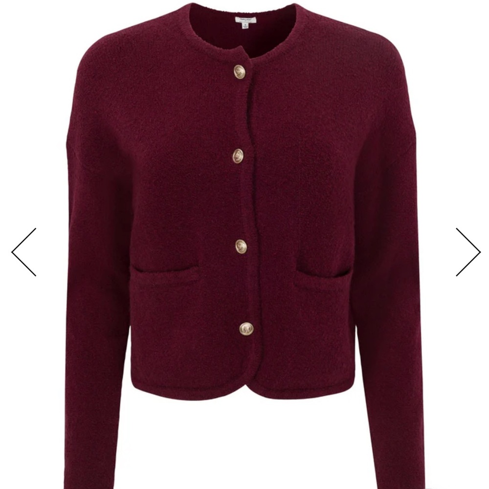NWT Splendid x Cellajaneblog Button Cardigan in Rosewood